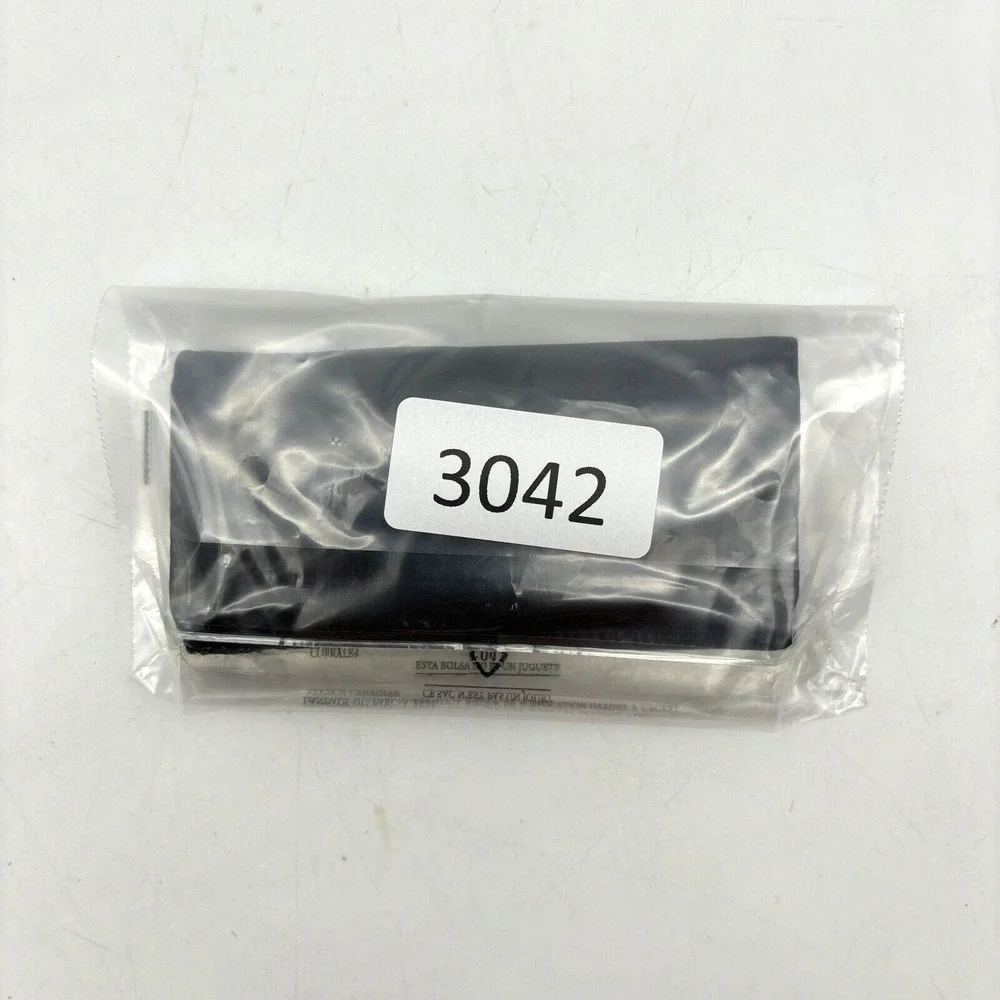 Vintage 90s Black Nylon 6 Ring Keytainer Key Wallet Unisex